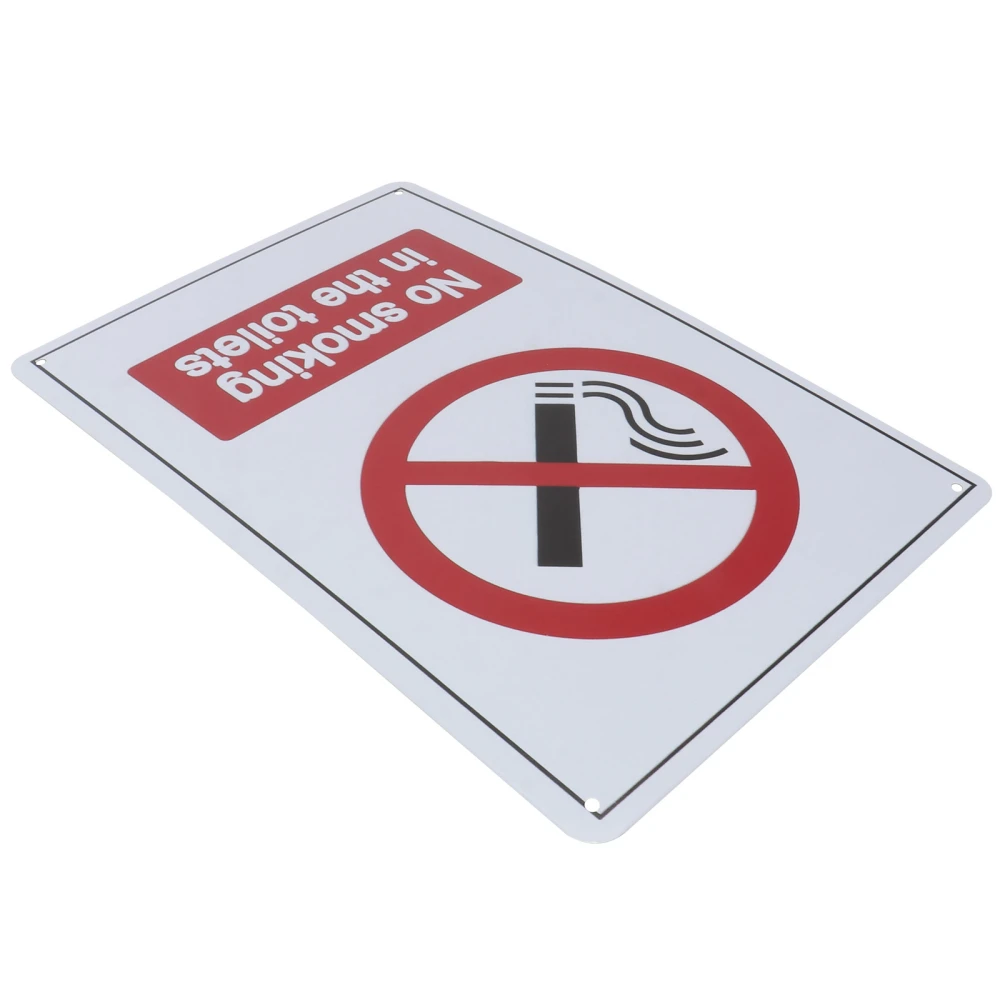 1 Pc Practical No Smoking Warning Sign Toilet Warning Signs No Smoking Doorplate