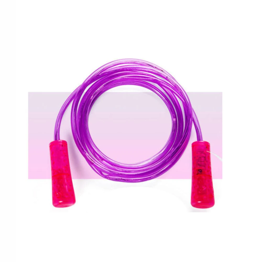 Light-up Jump Rope Outdoor LED Flashing Skipping Rope Sports Equipment for Kids Children (Purple)