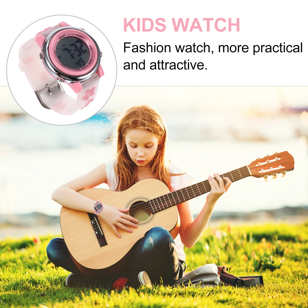 1pc Lovely Cartoon Watch Waterproof Wristwatch Electronic Watch for Children