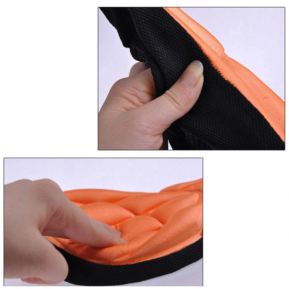 Comfy Cycling Silicone Pad Seat Saddle Cover 3D Cushion (Orange)