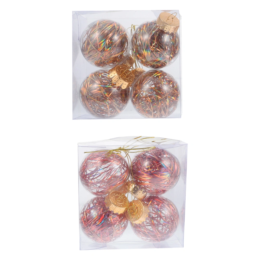 8Pcs Christmas Balls Ornaments Christmas Tree Hanging Ball Decorations Ornament