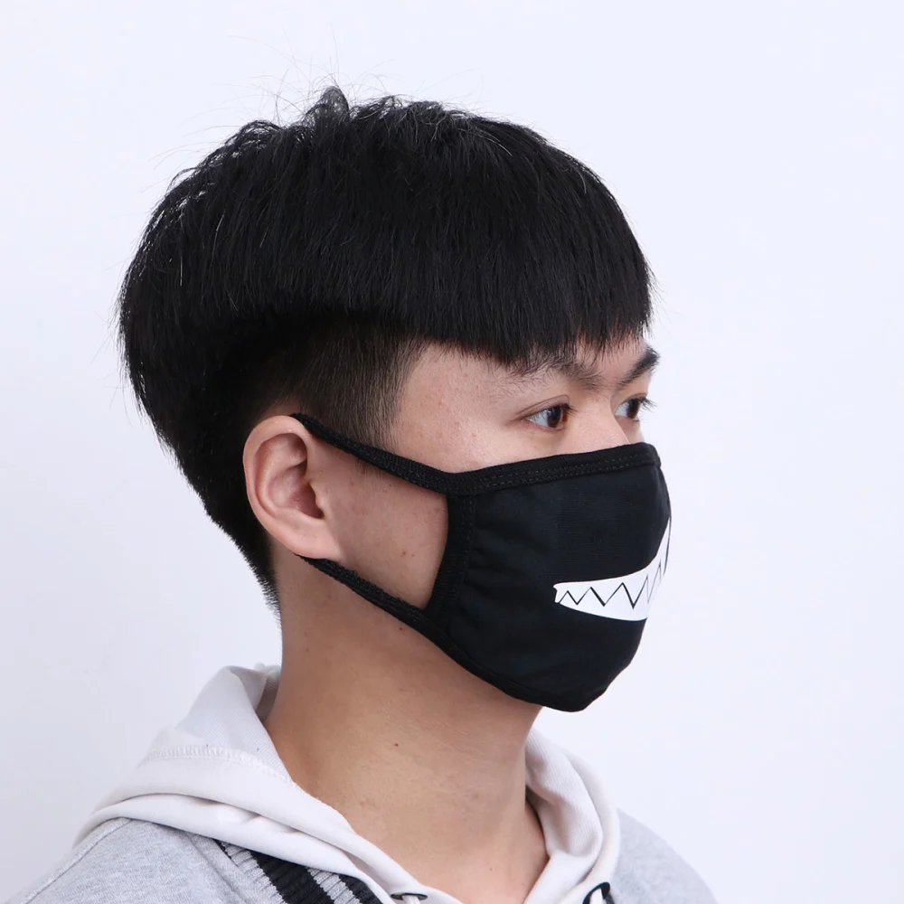 5pcs Cool Unisex Cotton Anti Dust Face Mouth Mask Washable Anti-fog Mask Filter Earloop for Man Woman