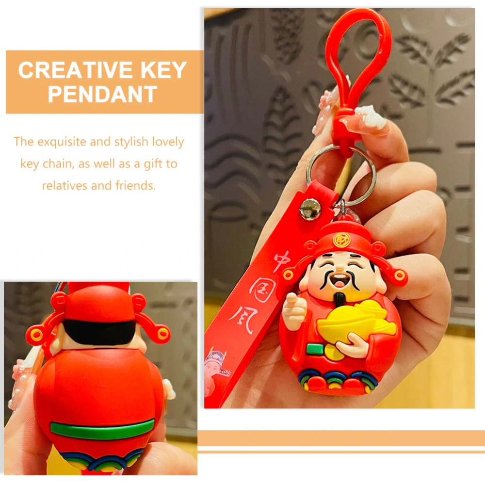 God of Fortune Key Chain Pendant Bag Pendant Key Chain Decoration Key Ornament