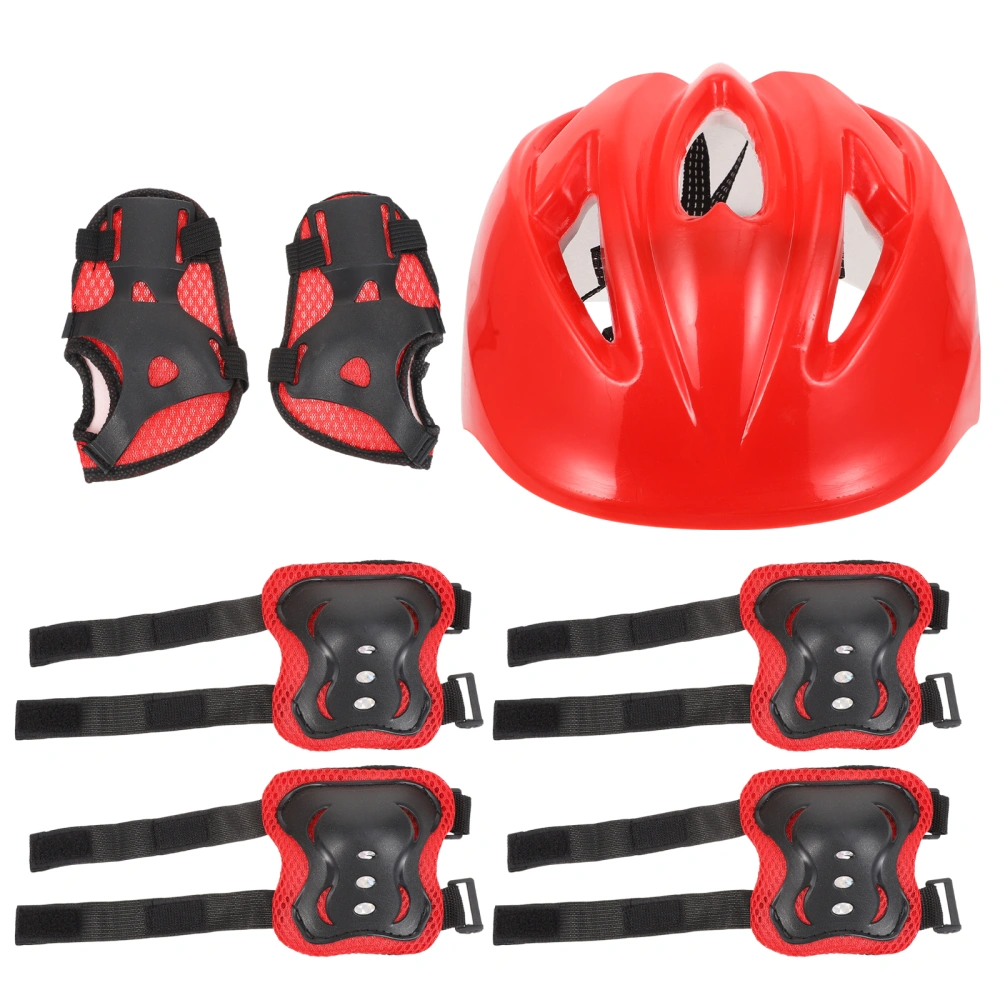 7Pcs Safety Helmet Kneecaps Protective Equipment Children Balance Car Helmet