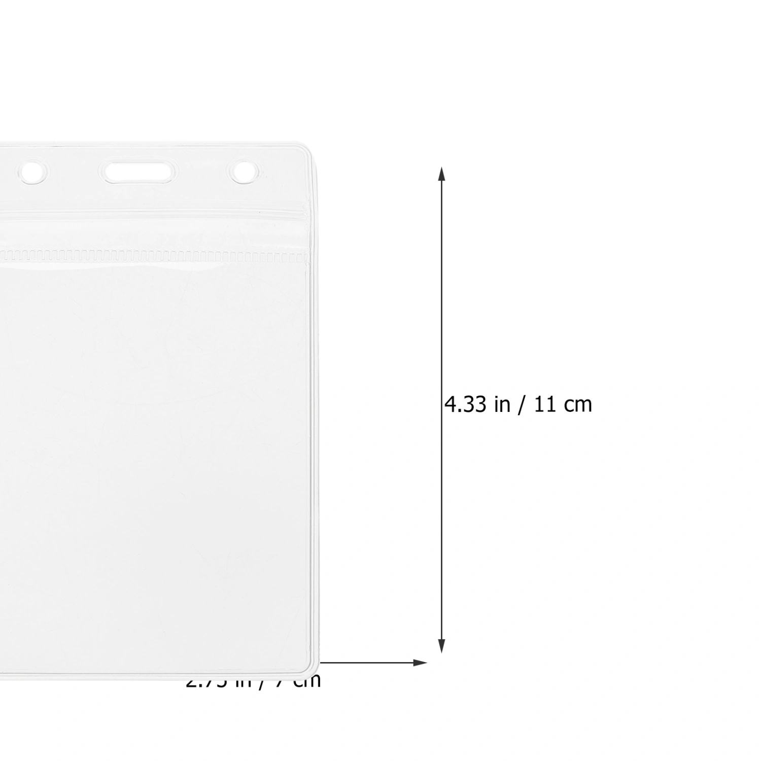 10Pcs Work Cards Cover ID Card Cover Clear Cards Holder Clear Badge Holder