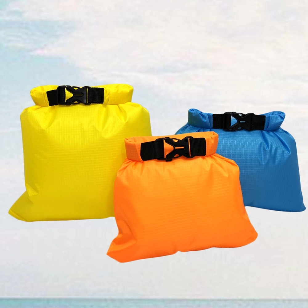 3 in 1 Multipurpose Open Water Swim Float Ultralight Safety Float Dry Bag for Swimmers Triathletes Snorkelers Surfers (Orange+Blue+Yellow)