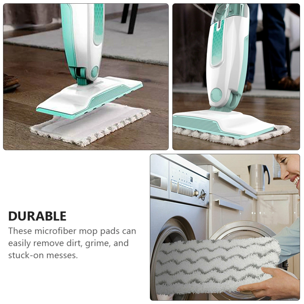 2pcs Washable Microfiber Cleaning Steamer Replacement Pads Mop Accessories