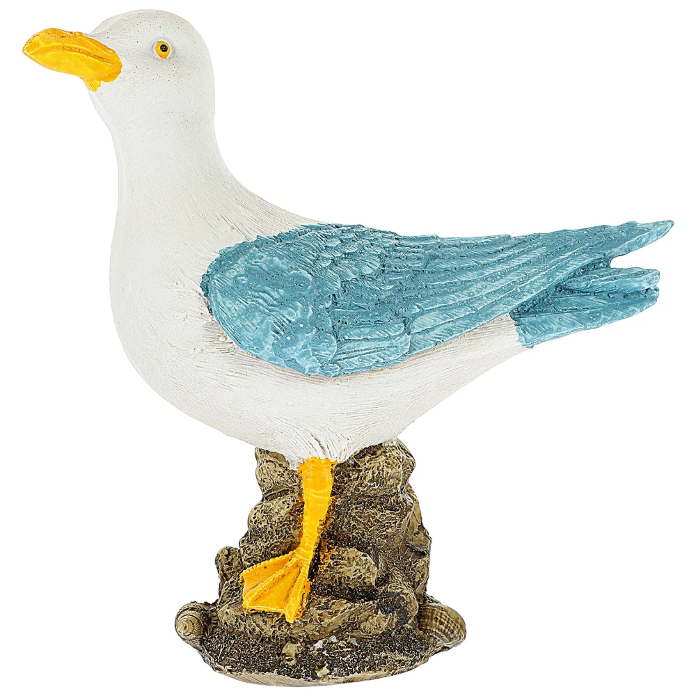 Resin Desktop Bird Desktop Sea Bird Ornament Resin Bird Figurine Delicate Home Decor