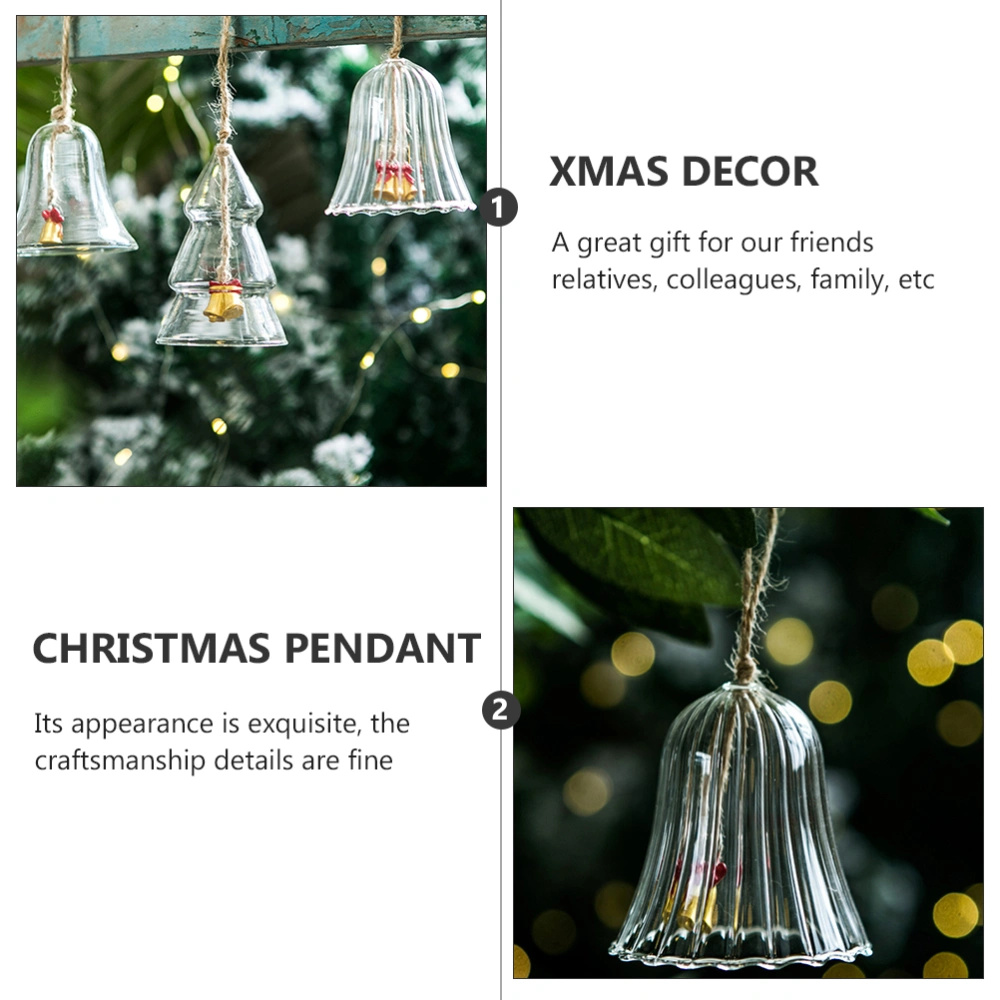 1 Pc Christmas Tree Hanging Bell Wind Bell Ornament Xmas Wind Chime Pendant