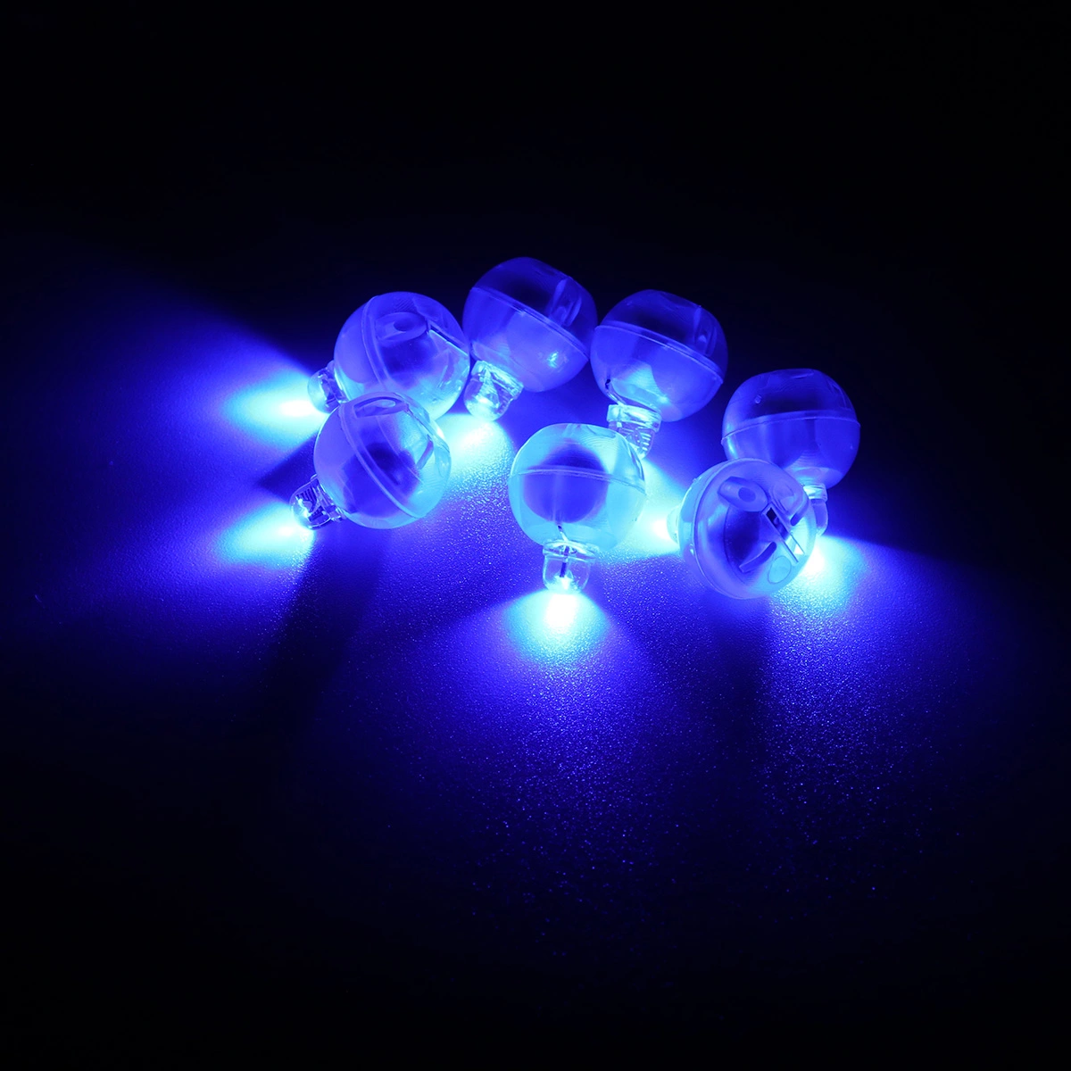10 Pcs Colorfull Mini Balloon Lamp Light-emitting Balloon Lamp LED Balloon Lamp Luminous Balloon Lamp Wedding Party Decor (Blue)