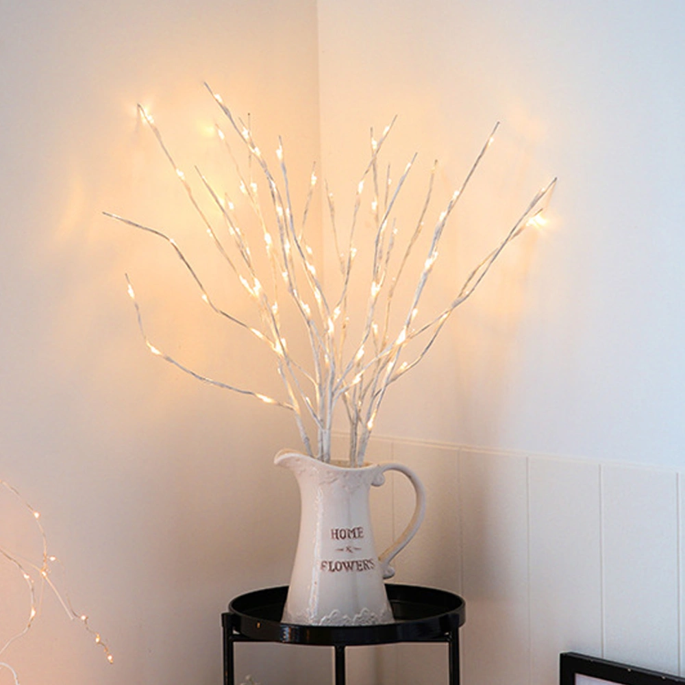 2Pcs Birch Branches LED Light Creative Vase Branches Light Unique Scene Light Decor