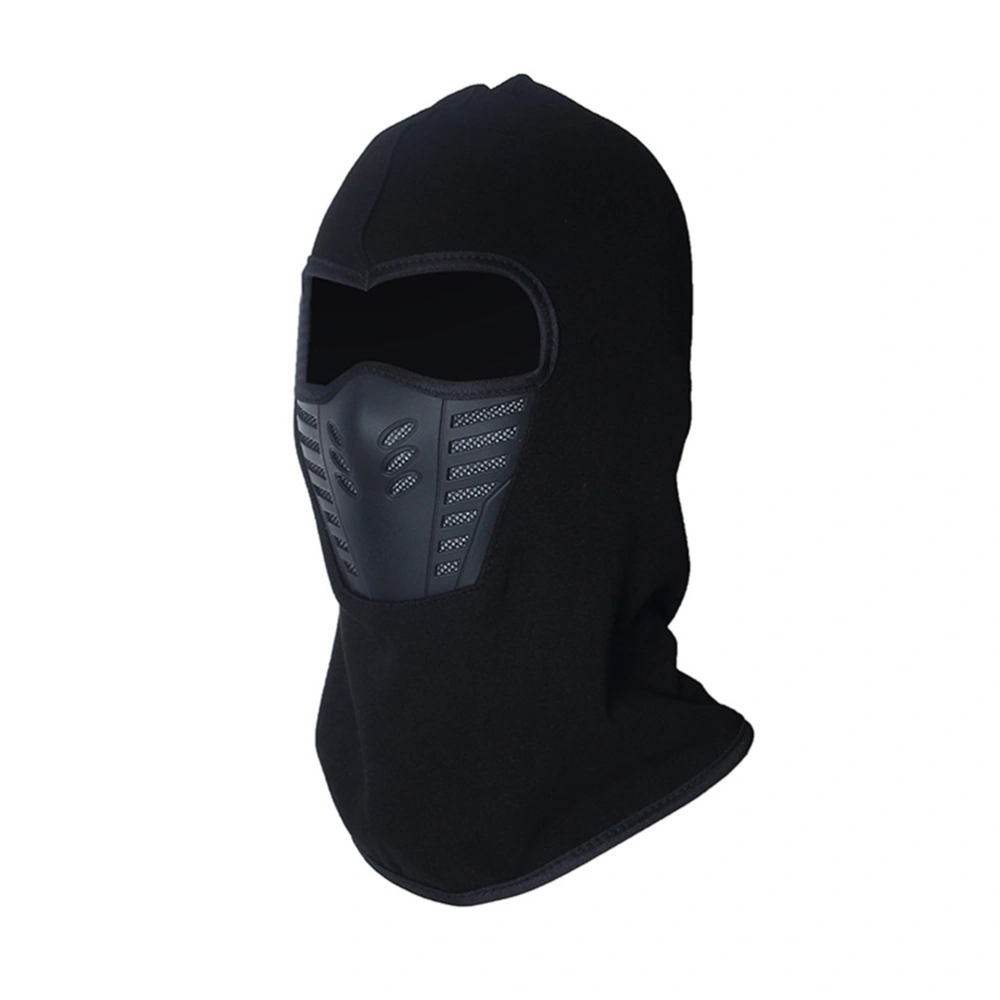 Warm Balaclava Hood Ski Bike Windproof Full Face Mask Hats Neck Warmer Outdoor Winter Sports Snowboarding (Black)