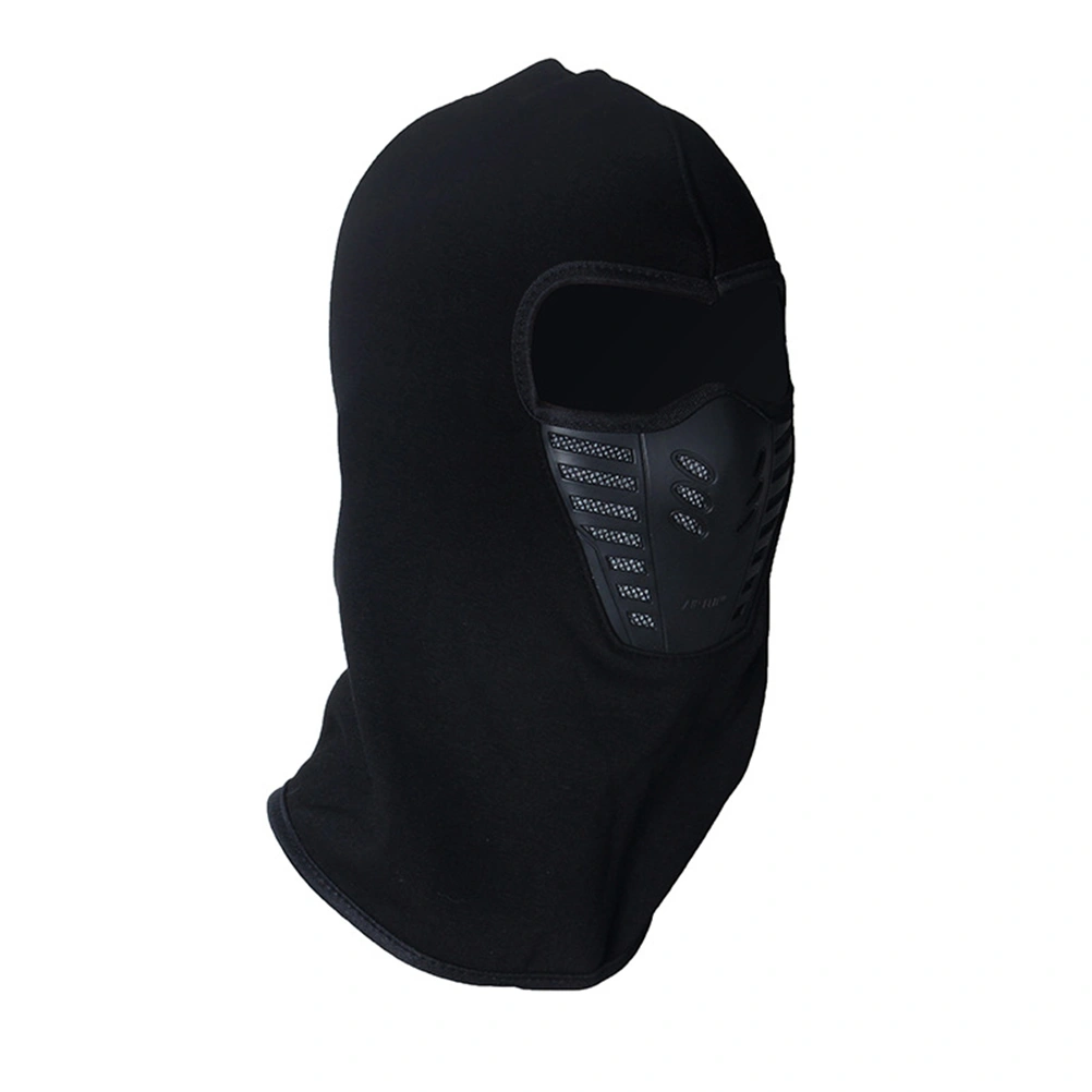 Warm Balaclava Hood Ski Bike Windproof Full Face Mask Hats Neck Warmer Outdoor Winter Sports Snowboarding (Black)