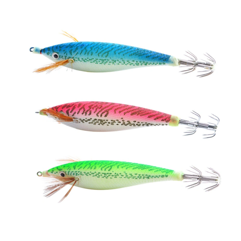 3pcs 11cm Creative Fishing Hook Fishing Baits Outside Fishing Accessories Fishing Supplies (3 Colors)