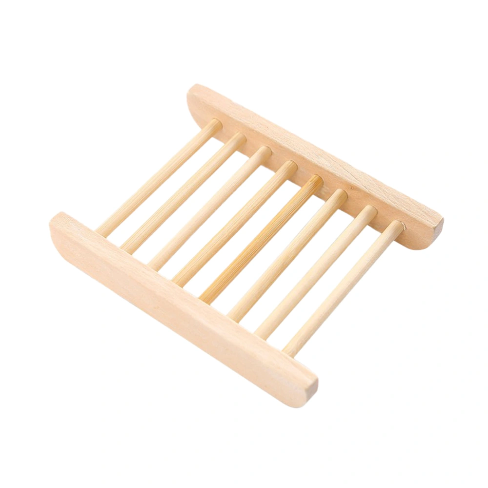 Wooden Soap Dish Draining Soap Holder Dish Drainer for Bathroom Toliet Use