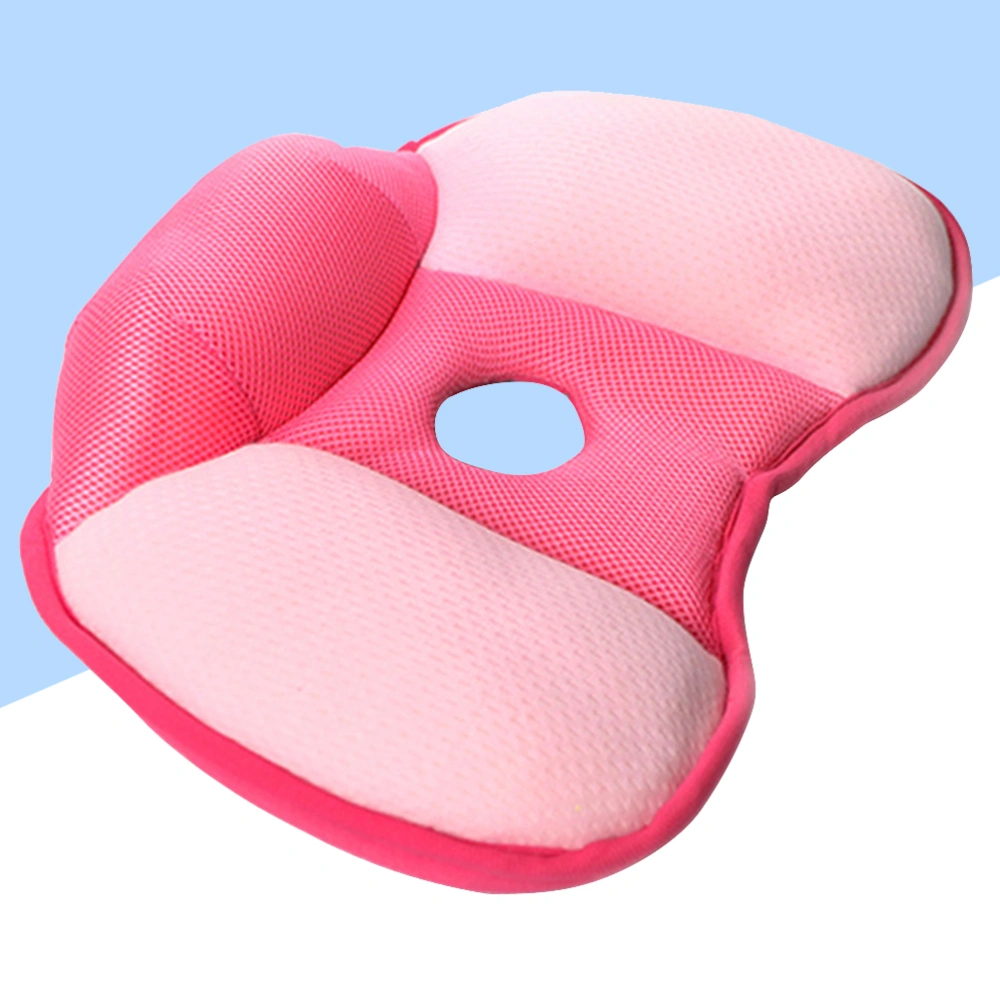 Breathable Waist Toning Butt Cushion Tailbone Pillow Buttock Seat Cushion Pain Relief Butt Seat Cushion for Home Office (Rosy 43x34x9cm)