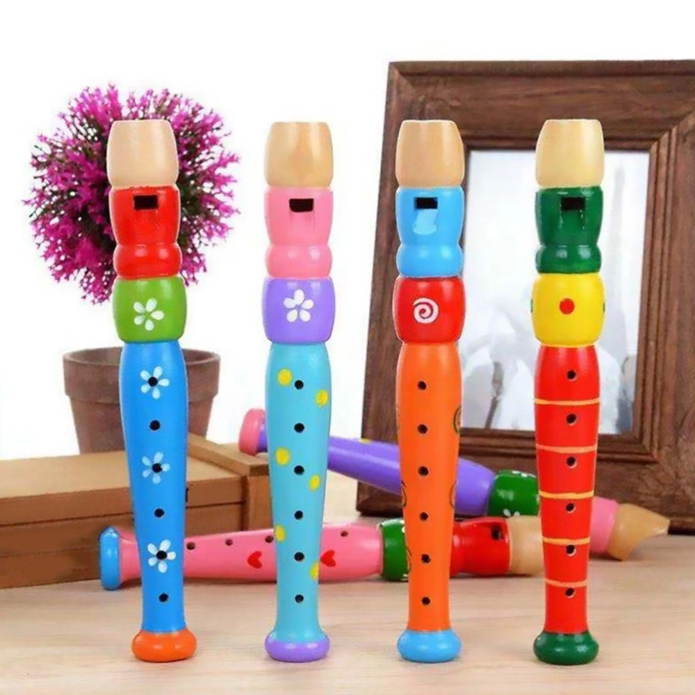 4pcs Kids Harmonica Wooden Harmonica Toy Kids Musical Instrument Plaything