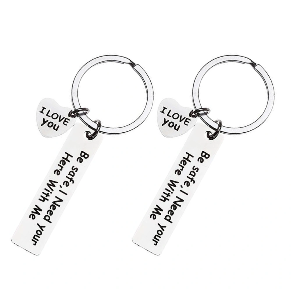 2pcs Keychains for Boyfriend Gifts for Men Valentines Day Car Keychains