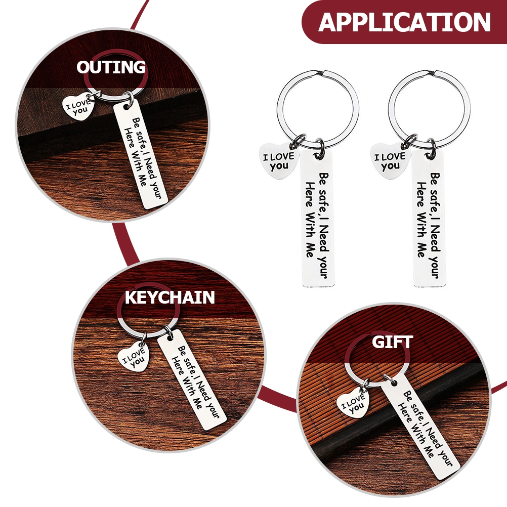 2pcs Keychains for Boyfriend Gifts for Men Valentines Day Car Keychains