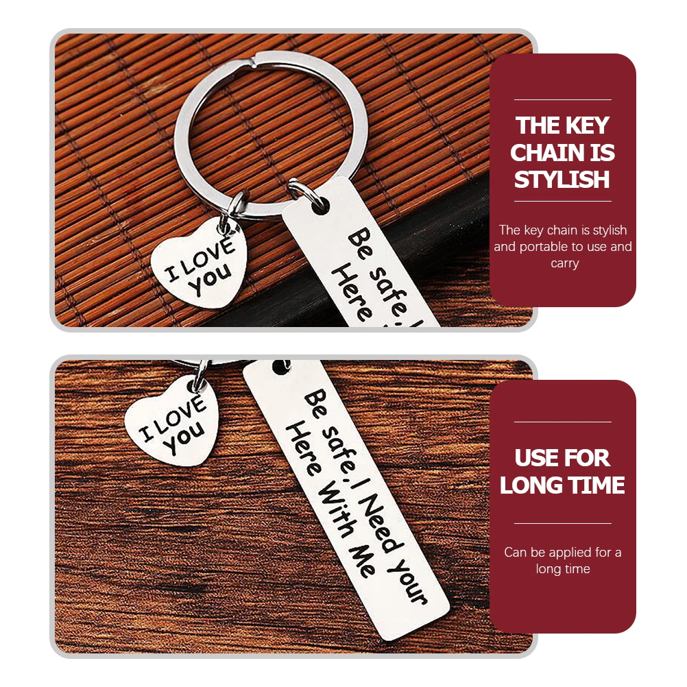 2pcs Keychains for Boyfriend Gifts for Men Valentines Day Car Keychains