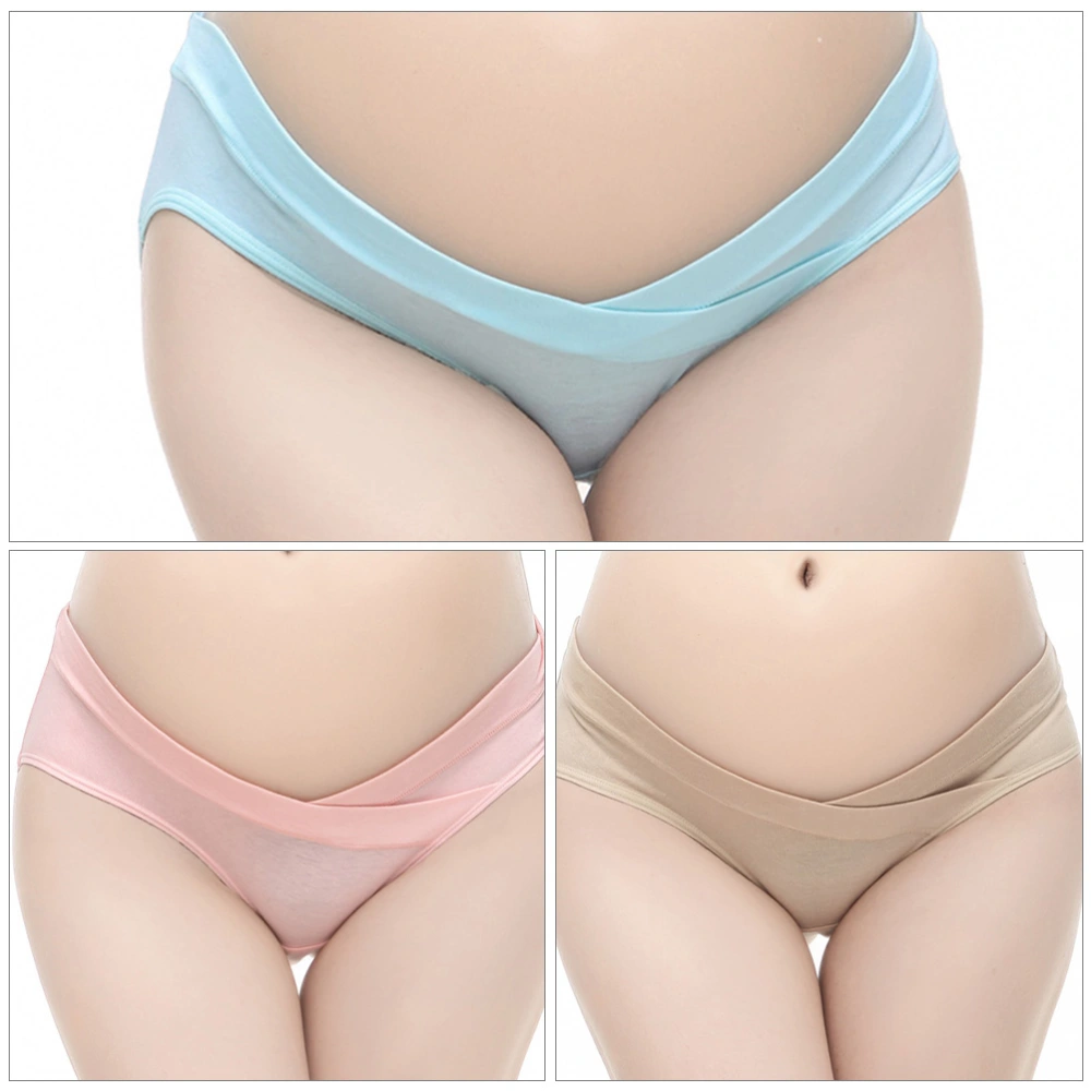 4pcs Supple Low Waist Maternity Nursing Panties Underwear for Pregnant Women