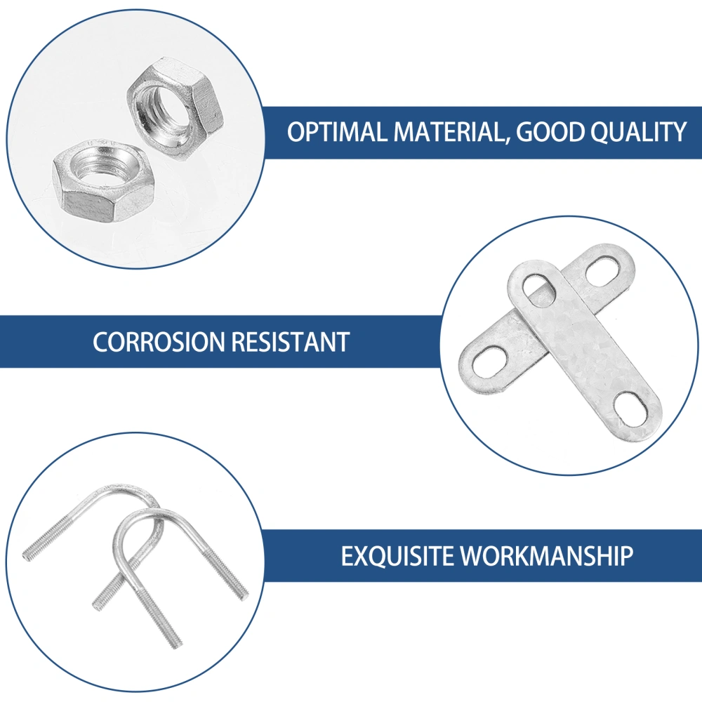 1 Set Greenhouse U Bolt U Type Screw U Shaped Tube Clamp Hardwares Accessories