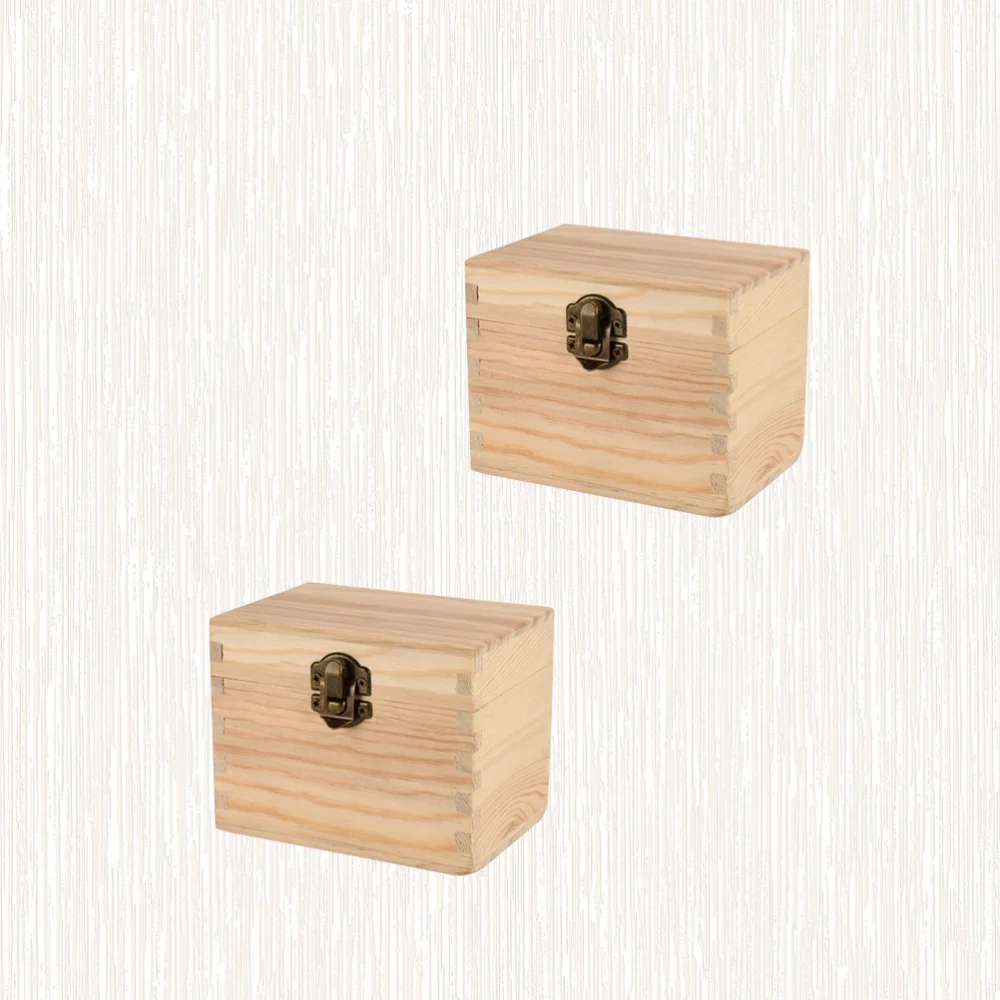 2 Pcs 6 Slots Wooden Essential Oil Bottle Case Nail Polish Box Aroma Accessories Container for Home Shop Supplies