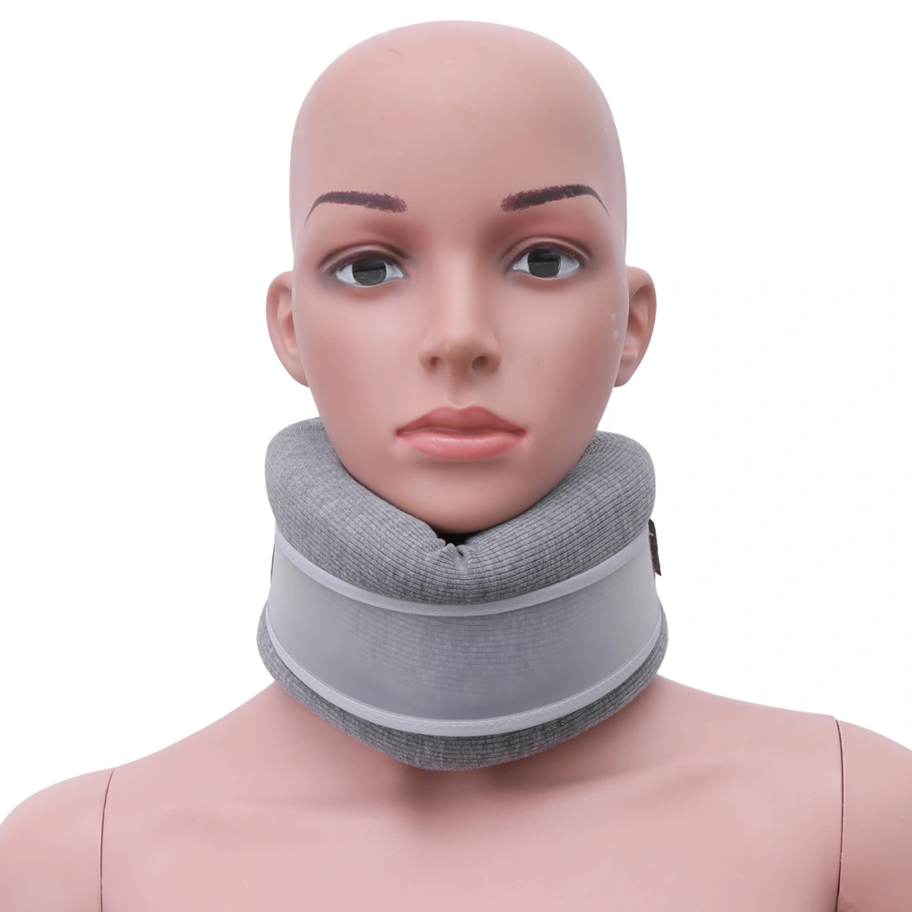 1pc Cervical Gear Neck Support Brace Cervical Collar for Stiff Neck Pain Relief Injury Recovery Gray