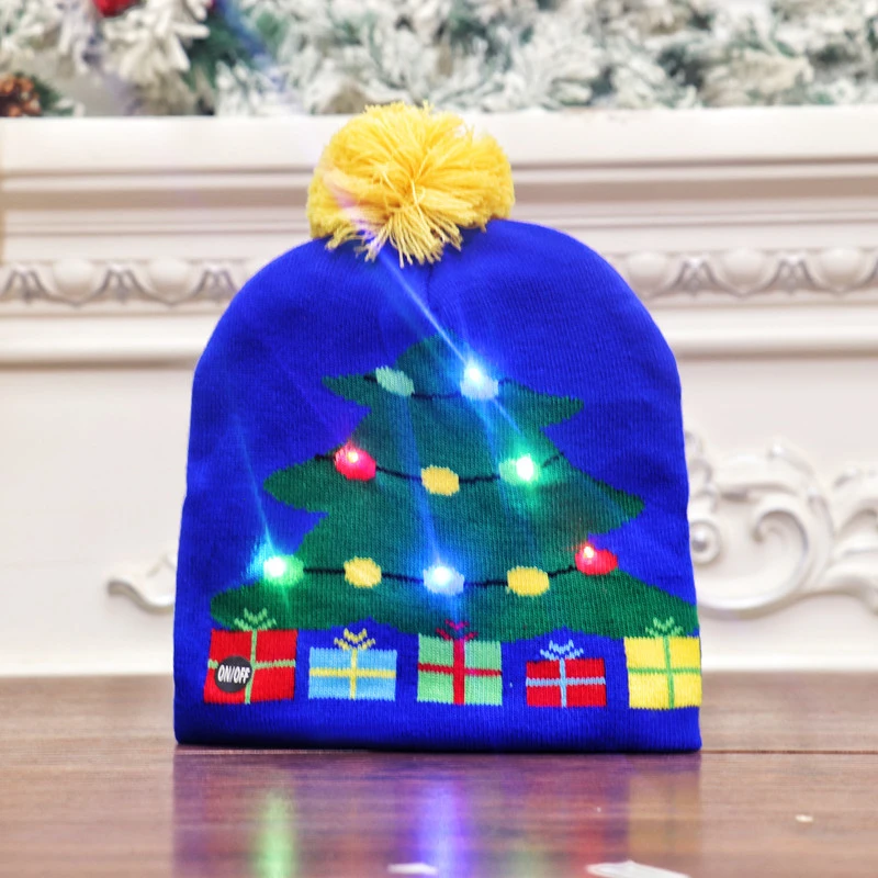 Christmas Costume Prop Christmas Luminous Hat Xmas Headwear Xmas Costume Prop Party Favor