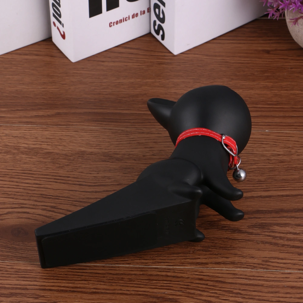 Practical Cartoon Shape Designed Daily Use Door Stopper Home Decoration (Black)