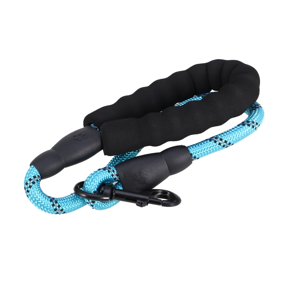 60cm Pet Dog Traction Rope Reflective Leashes Dog Walking Nylon Traction Belt Practical Dog Chain (Sky-blue)