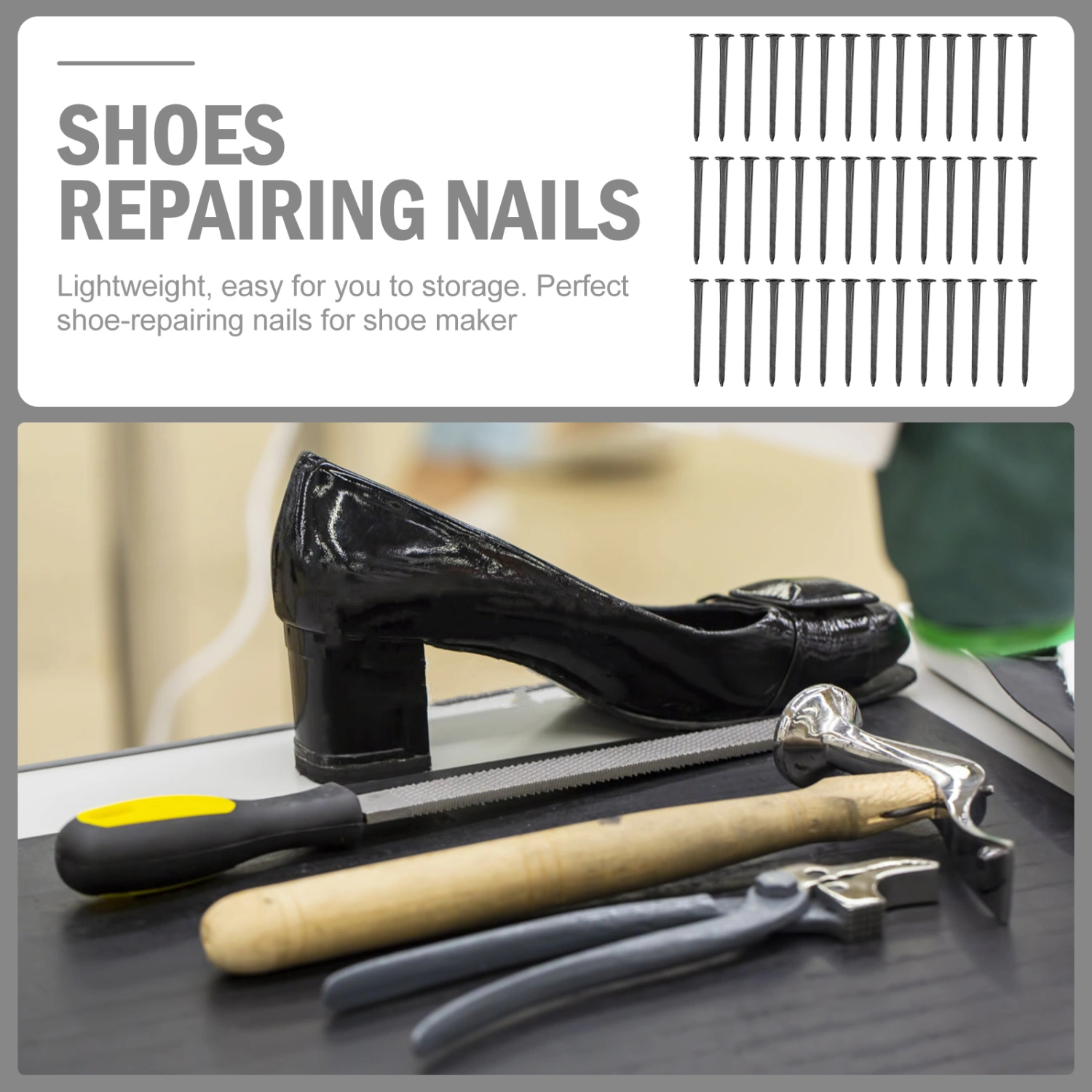 1 Bag Shoes Nails Round Head Nails Replacement High-heeled Shoes Nails