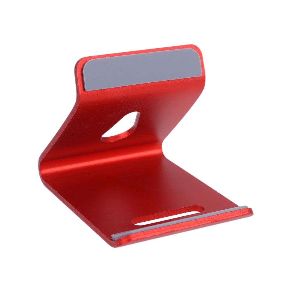 Red Multifunctional Aluminum Alloy Desktop Cellphone Stand Portable Tablet Stand Anti-Slip Base Phone Holder Support