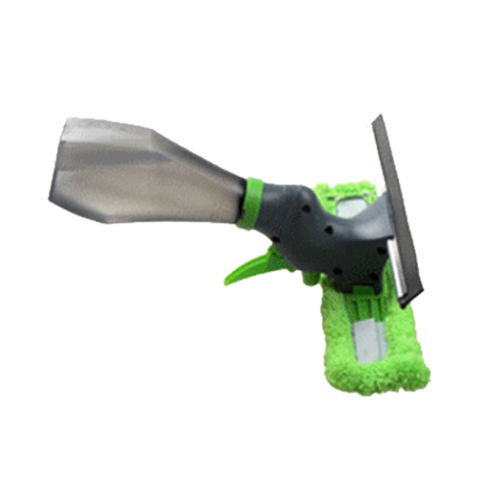 1PC Multipurpose Window Squeegee Cleaner Window Wiper Sprayer Scrubber for Bathroom Living Room Green