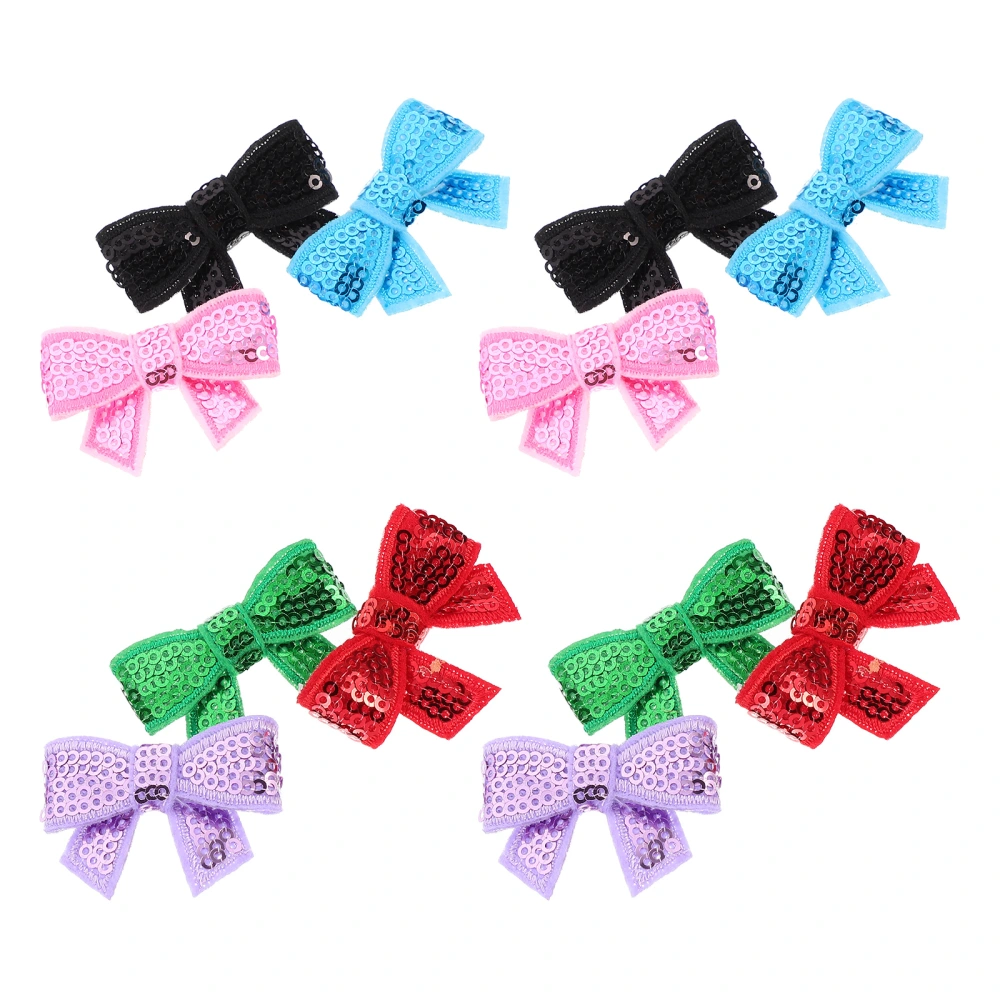 12pcs Mini Bow Bowtie DIY Craft Appliques for Sewing Clothes and Hair Decoration