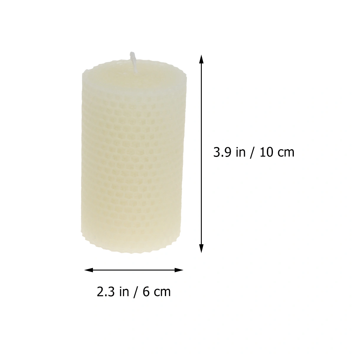 1PC Honeycomb Candles Morandi Color Wax Candle Tall Cylindrical Candle Household Candle (Beige Tall Style)