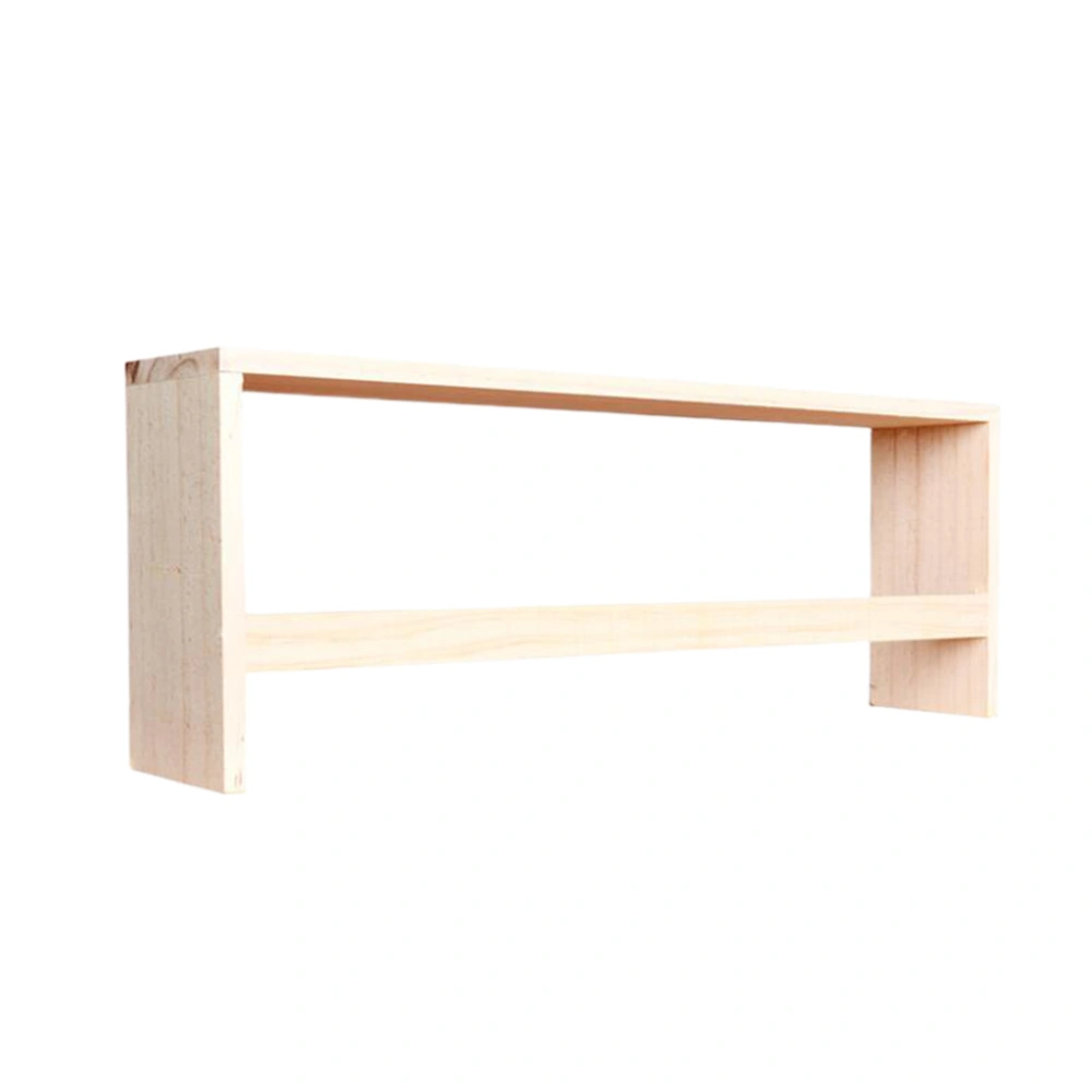 Wall Shelf Solid Wood Frame Organizer Shelf Floating Shelves Wall Mounted for Bedroom Bathroom Home Store Primary Color