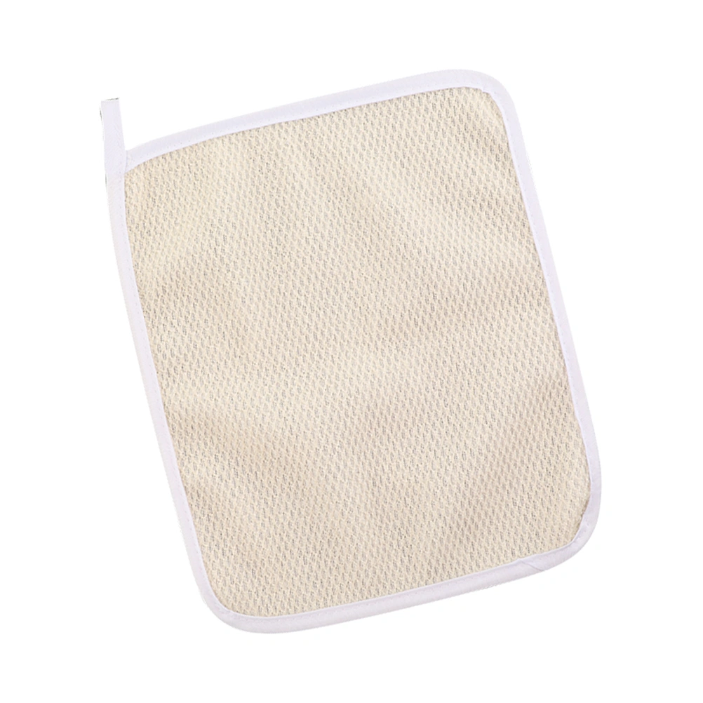 5pcs Exfoliating Wash Cloth Square Bath Cloth Quick Dry Scrub Face Cloth with Short Loop