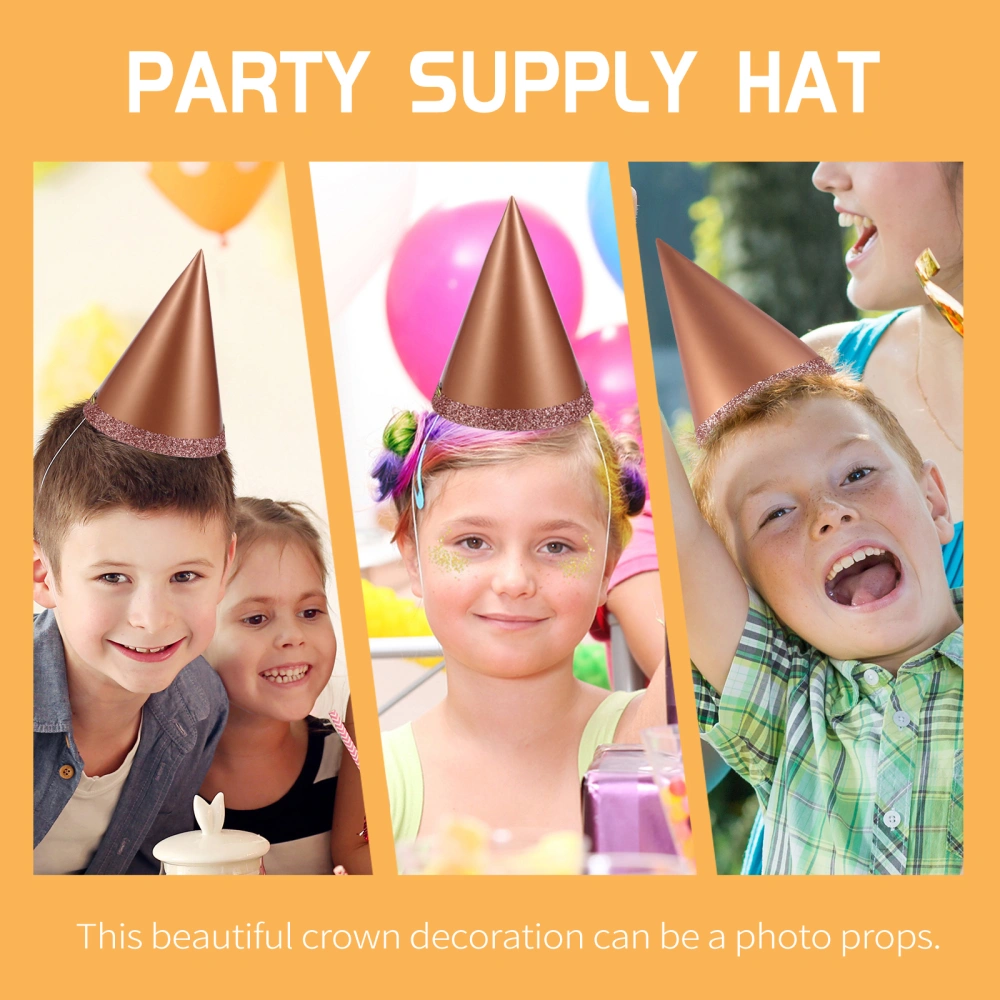 12pcs Children Adorable Birthday Hats Party Hat Kids Birthday Party Supplies