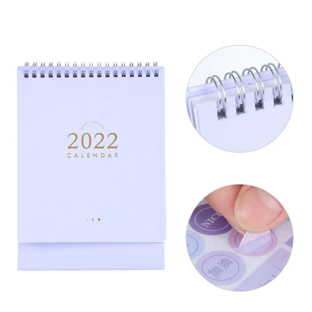 1Pc Exquisite Home Calendar Clear Printing Calendar Time Planning Calendar