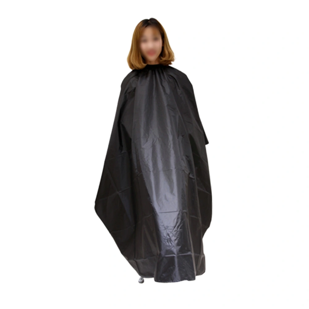 Haircut Cape Waterproof Hairdressing Cloth Hair Dyeing Wai Cloth Hair Stylist Gown Black