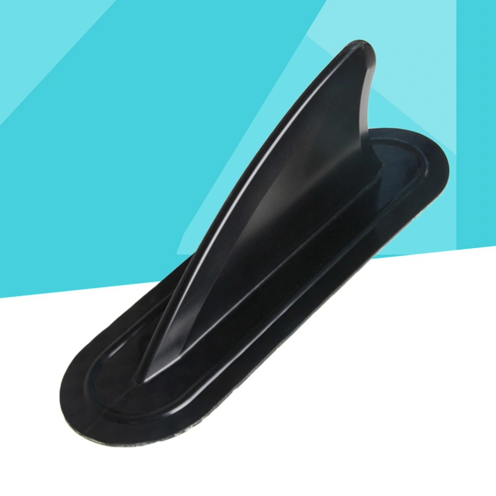 PVC Detachable Center Fin Black Dolphin Longboard Watershed Paddle Surfboard Accessory Replacement (Black)