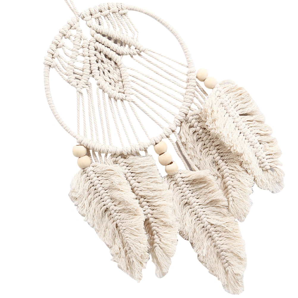 1pc Hanging Dream Catcher Beige Color Dream Catcher Girl Home Wall Decoration