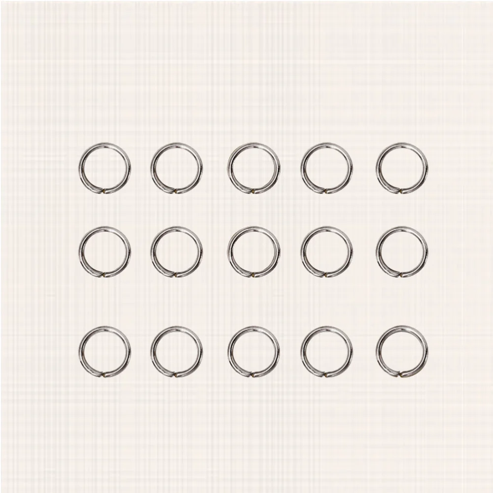 200pcs 12x10mm Split Circle Rings DIY Photo Album Jewelry Accessory Stainless Steel Key Chain Rings