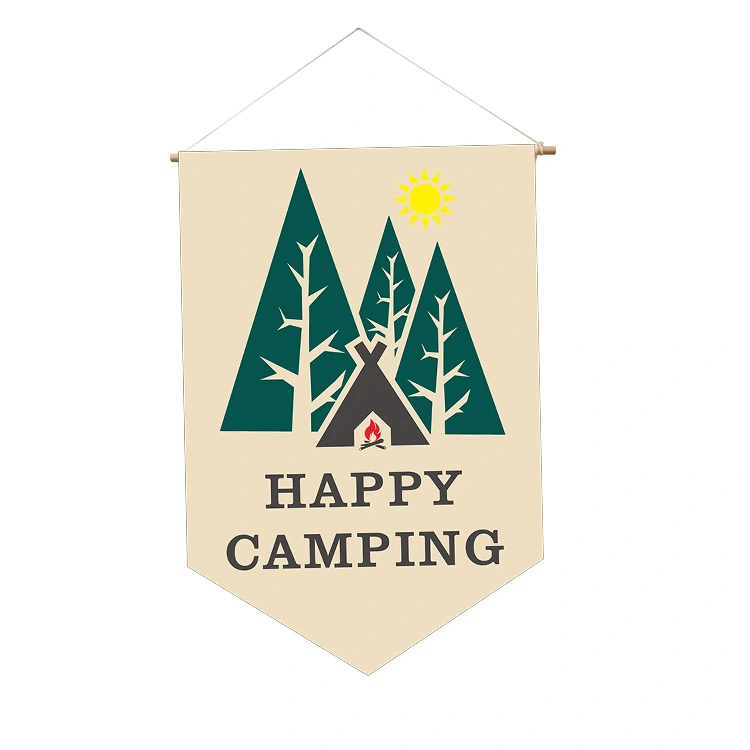 Portable Camping Flag Hanging Flag Decorative Flag Camping Flag Camping Hanging Flag