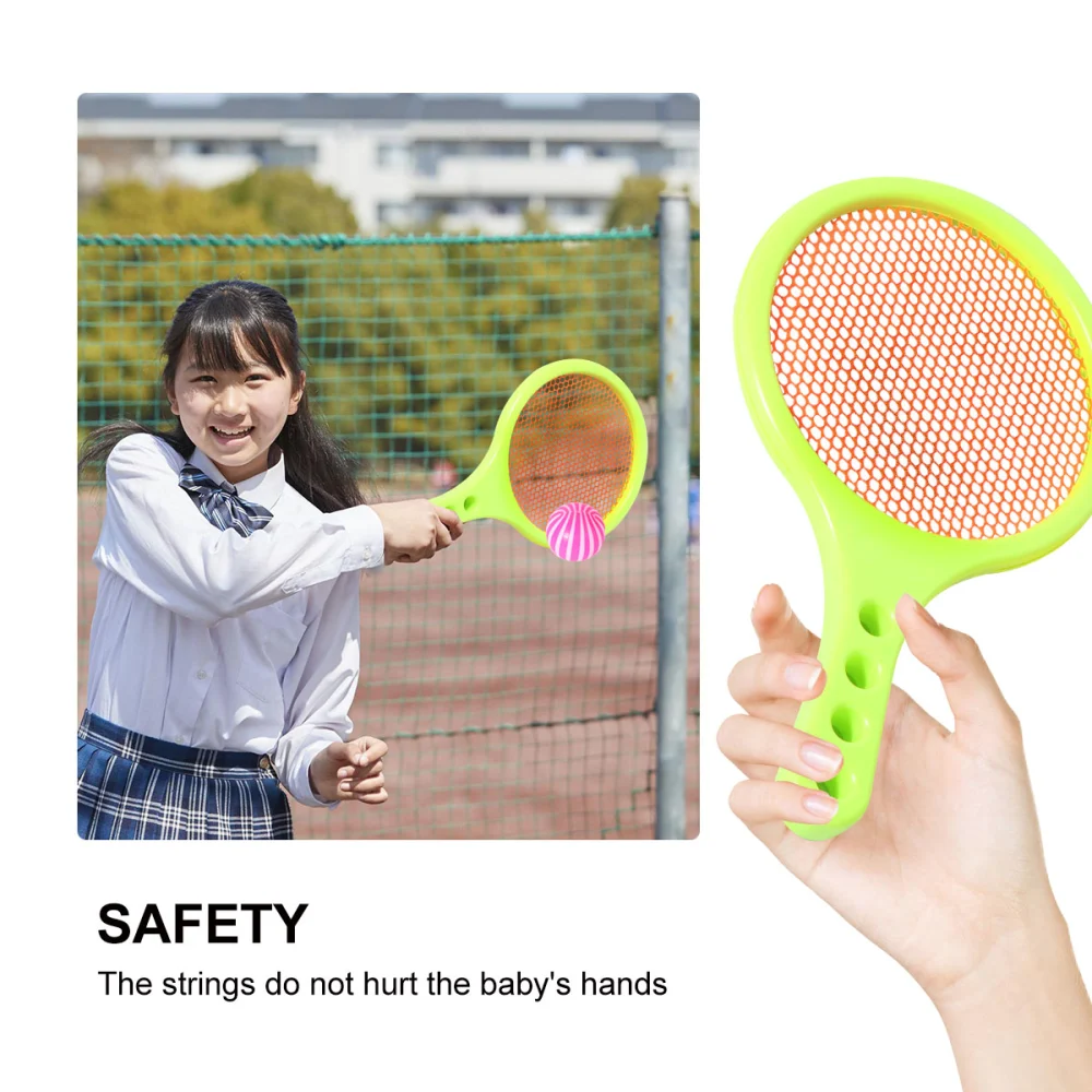 1 Set Kids Badminton Rackets Plastic Sports Toy Outdoor Indoor Exercise Playthings for Children