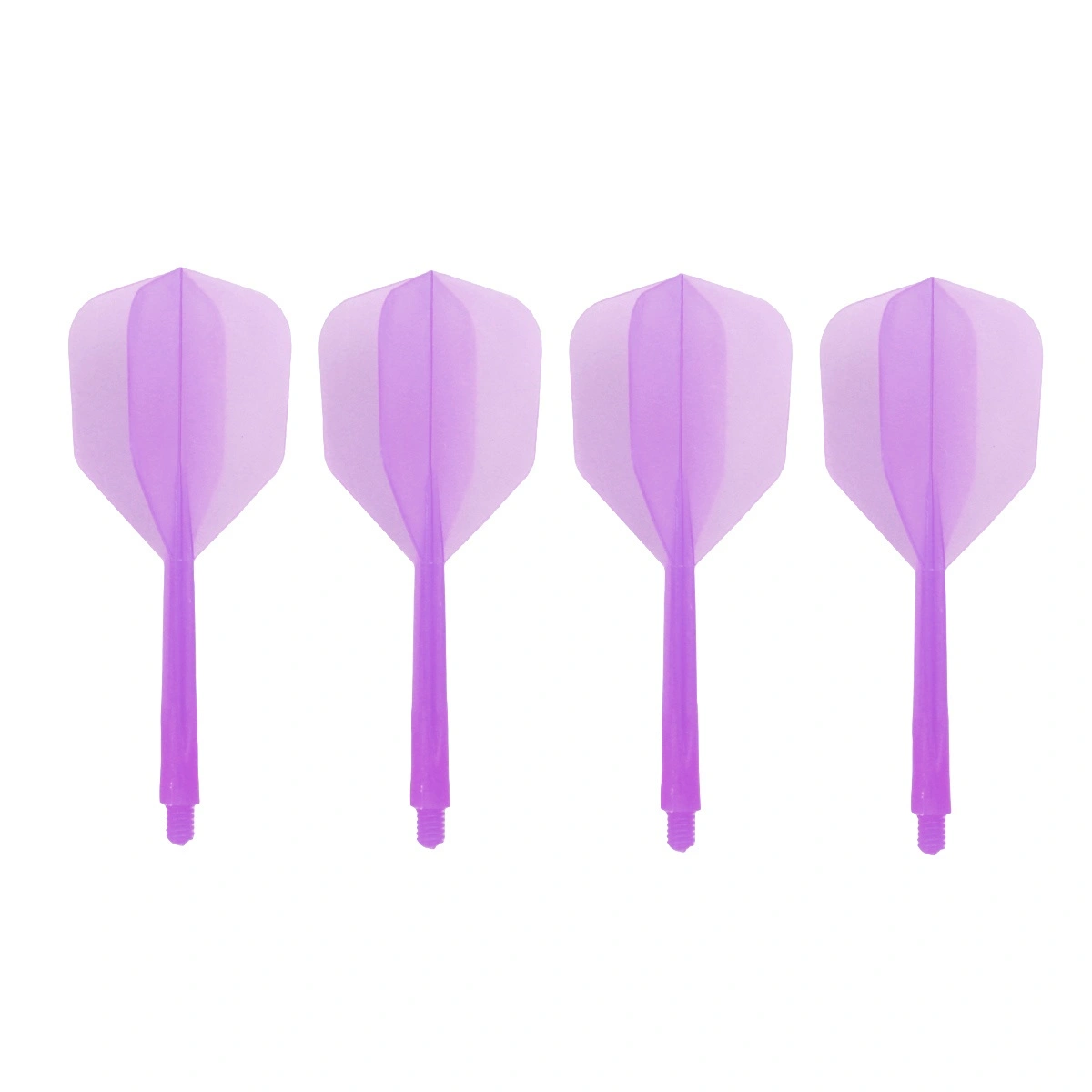 4 Pcs Transparent Fine Thread Dart Flights Darts Accessory Outdoor and Indoor Sports Dart Tail Wings (Fine and Small Thread, Violet)