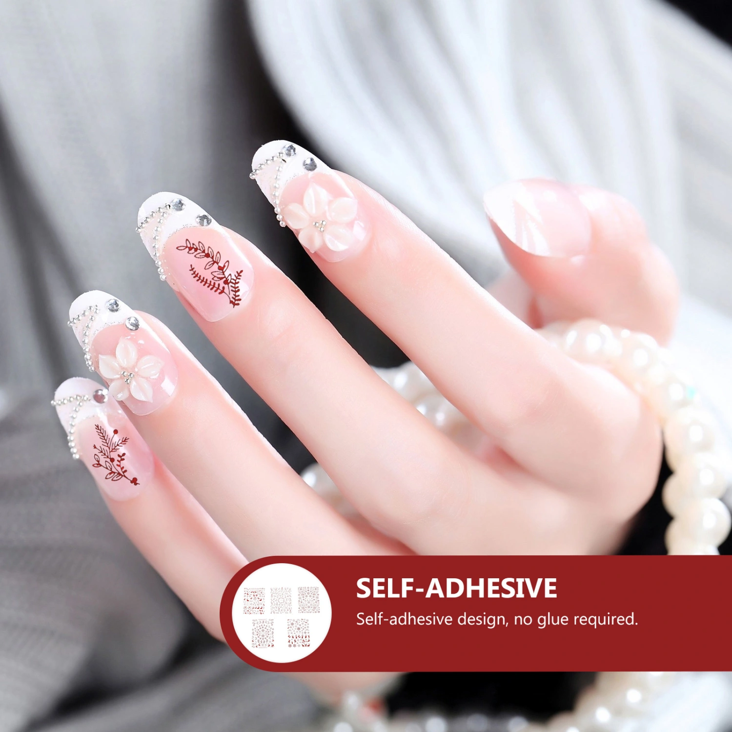 10pcs Christmas Nail Art Decoration Nail Art Sticker DIY Manicures Decals