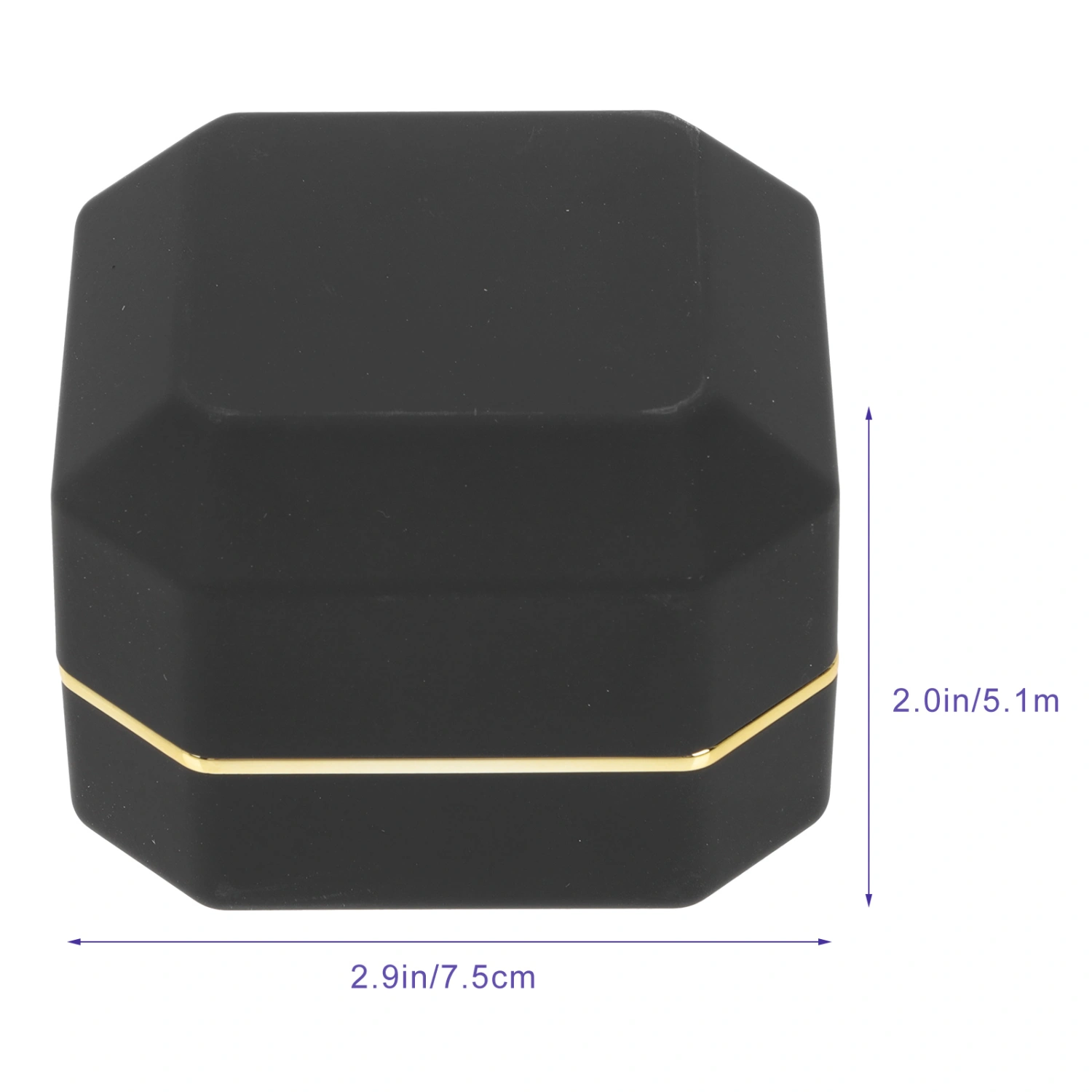 LED Lighting Ring Box Unique Ring Case Glowing Jewelry Organizer Ring Box