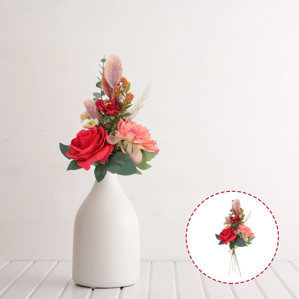 1Pc Simulated Autumn Bouquet Decor Home Fake Flower Ornament DIY Flower Prop